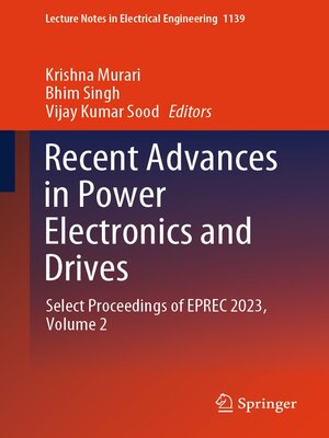 cover image of Recent Advances in Power Electronics and Drives
